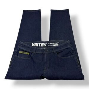 Viktos Gunfighter Jeans Mens 38x34 Dark Indigo Cordura Tactical 5-Pocket Denim